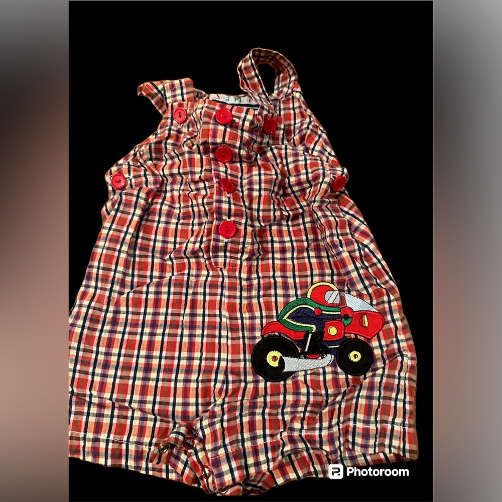 Vintage Samara  Red plaid jon jon